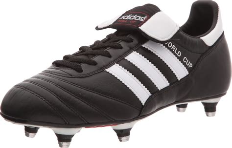 adidas black leather soccer shoes.